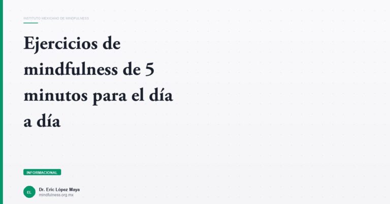 Ejercicios de mindfulness de 5 minutos para el día a día - Instituto ...