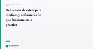 Imagen del artículo: reduccion-estres-medicos-enfermeras